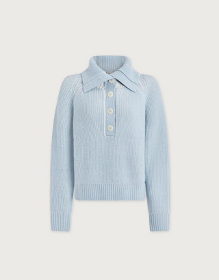 Filey Plated Sweater - Mist Blue