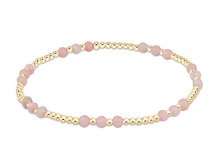 Joy Gem 3mm Bracelet - Pink Opal