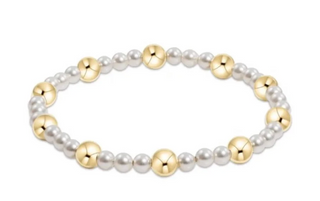 Sincerity Pearl 4mm Bracelet - Gold