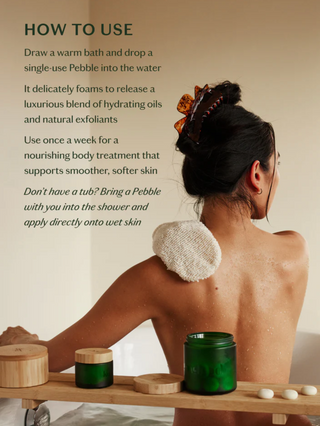 Breathe Pebble - Deep Moisturizing Solid Bath & Shower Oil Tray