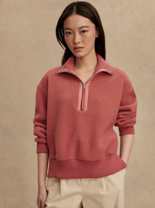 Roselle Half Zip Fleece - Mauvewood
