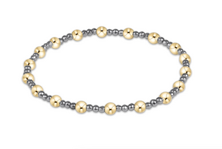 sincerity silver faceted hematite 2mm bracelet