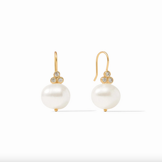 Tudor Pearl Earring - Gold Pearl