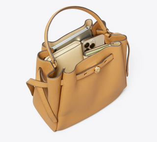 Romy Pebbled Bucket Bag - Tiramisu