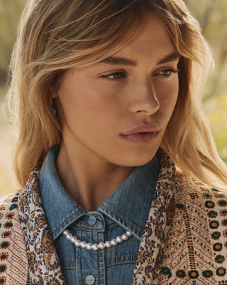 Finley Pearl Matinee Necklace - Gold