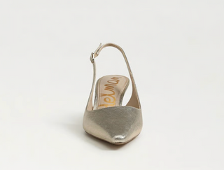 Bianka Sling Heel - Metallic Gold Leaf