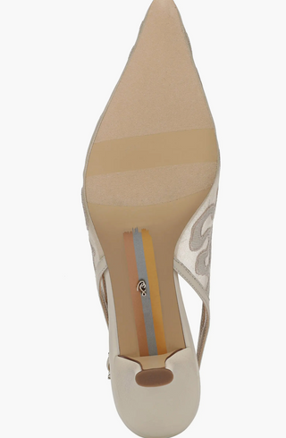 Bianka Slingback Pump - Mesh Modern Ivory