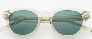 Cameron Acetate Unisex Round Sunglasses - Crystal Gray