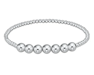 Classic Sterling Beaded Bliss 3mm Bead Bracelet - 6mm Sterling