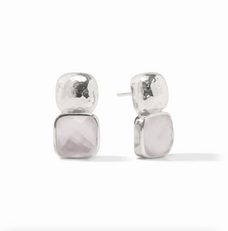 Catalina Earring - Silver Clear Crystal