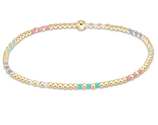 Hope Joy Pattern 2mm Bead Bracelet - Hot Mess