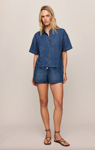 Daycation Denim Utility Short - Deep Water