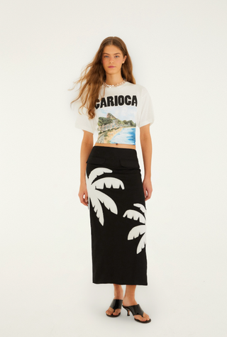 Landscape Carioca Off-White Relaxed T-Shirt