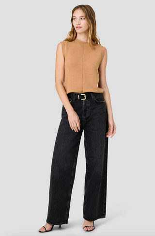 Babysoft Vertical Tick Crewneck - Sleeveless Top