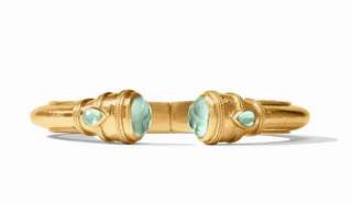 Cannes Demi Cuff - Iridescent Aquamarine Blue