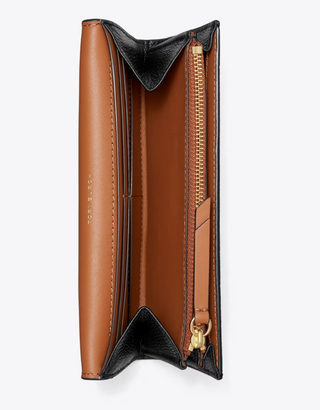 Romy Long Flap Wallet - Black