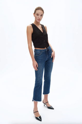 Mid Rise Bootcut - Diamonds