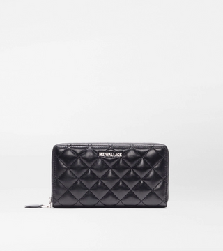 Long Zip Round Wallet - Black