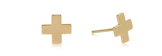Signature Cross Stud - Gold