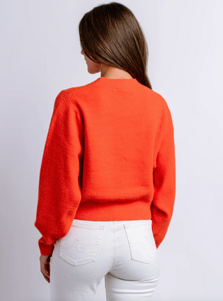 Carrara Solid Sweater - Orange Flambe