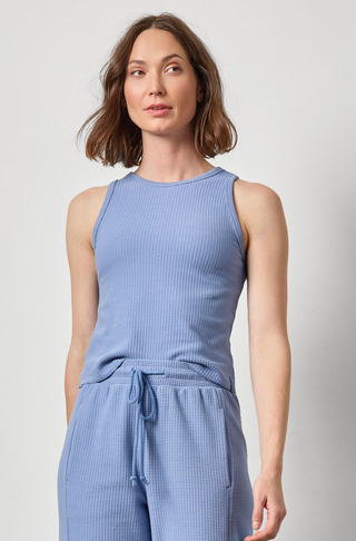 Shirttail Hem Tank - Bluebird
