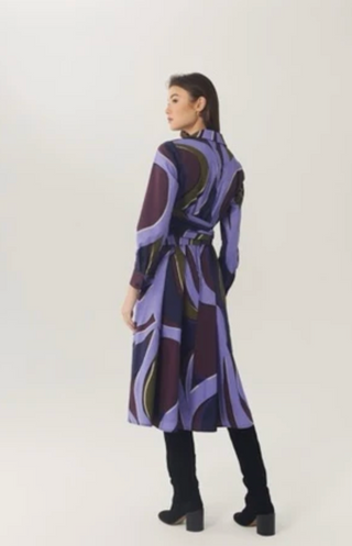 Corynn Dress - Plum/Multi