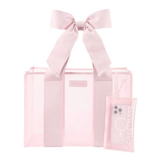 Case-Mate Ballet Pink Bow Jelly Tote Bag