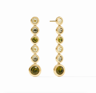 Rainbow Tier Earring - Shades of Jade