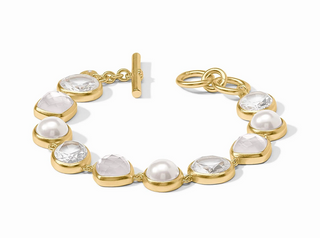 Kaleidoscope Tennis Bracelet - Gold Iridescent