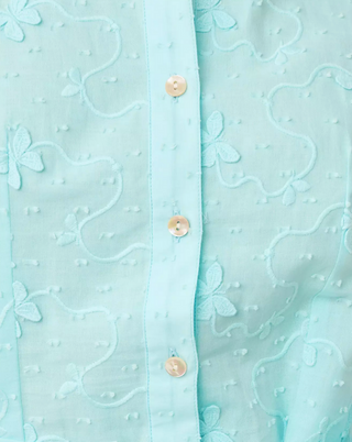 Larkyn Shirtdress - Day Dream Blue Monarch Embroidered
