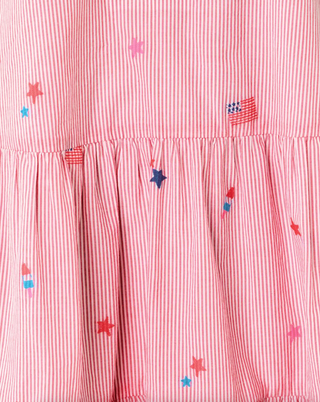 Norella Dress - Paradise Punch Its A 250th Celebration Stripe