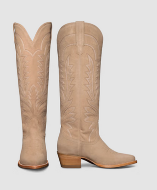 The Abby Wide Calf - Driftwood Suede