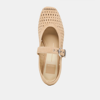 Mikel - Camel Perforated Suede
