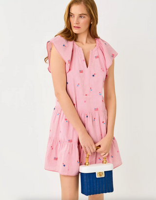 Norella Dress - Paradise Punch Its A 250th Celebration Stripe