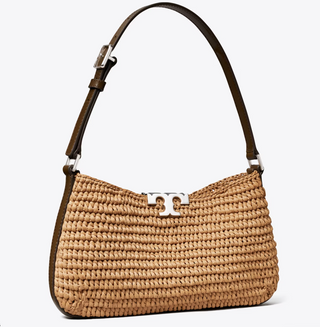 Eleanor Straw Slim Shoulder Bag - Honeycomb