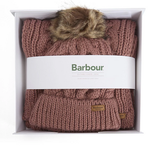 Barbour Penshaw Beanie & Scarf Gift Set - Arabesque