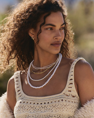 Finley Pearl Necklace - Gold