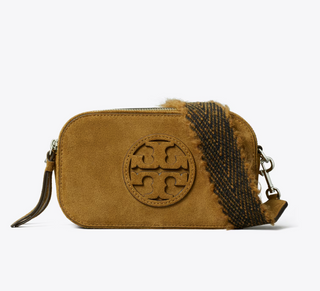 Miller Suede Mini Crossbody Bag - Toffee
