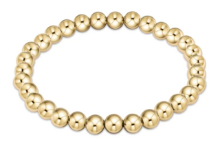Classic 6mm Bead Bracelet - Gold
