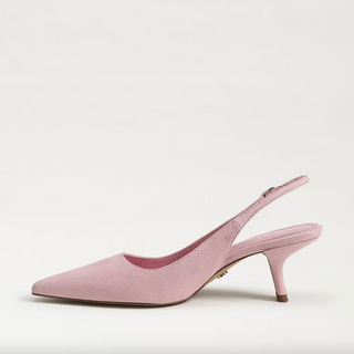 Bianka Slingback Pump - Primrose Pink Suede