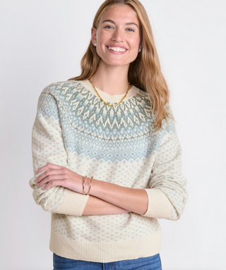 Crew Sweater - Fairisle Aqua Haze