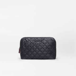 Medium Double Zip Cosmetic - Black