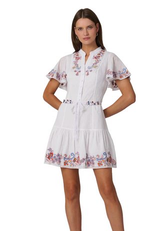 Cowden Dress - Optic / Multi