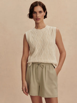 Teller Longline Knit Tank - Birch