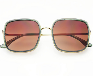 Cosmo Acetate Womens Square Sunglasses - Emerald Green