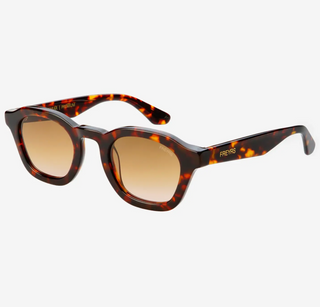 Blake Acetate Unisex Round Sunglasses - Tortoise