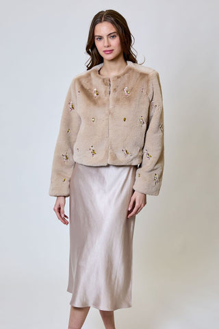 Romy Jacket - Taupe Combo