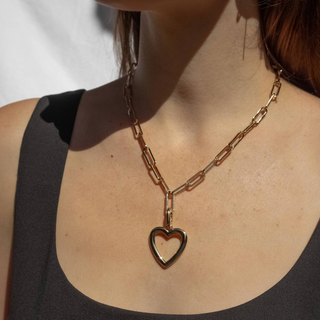 Open Heart Clip Charm