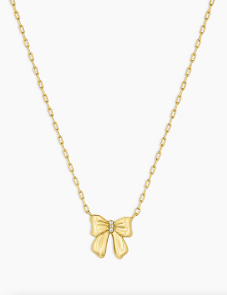 Bow Necklace - Gold