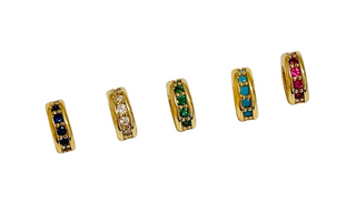 Goddess Charm - Turquoise Pave Spacer Bead